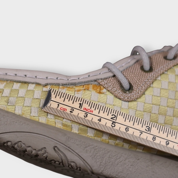 RARE IPATH Shoes Mens 13 YELLOW Skate Woven Upper Rubber Chukka Checkered Catkin - Picture 8 of 13